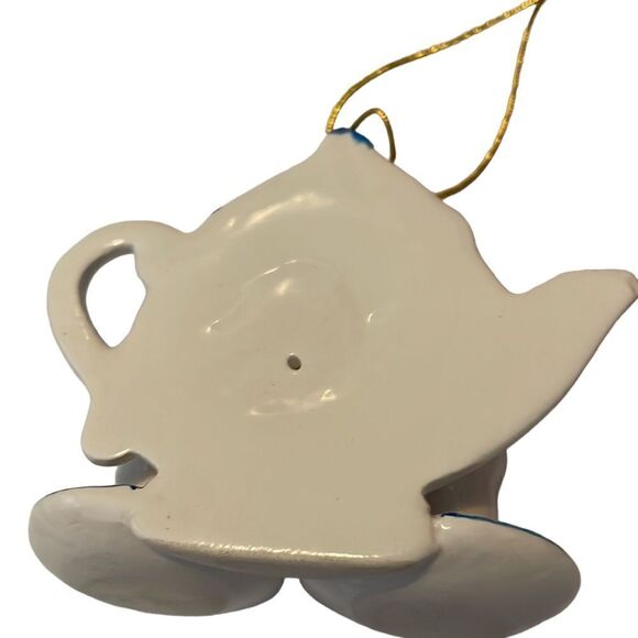Vintage Christmas Teapot Teacup Ornament - Picture 11 of 13
